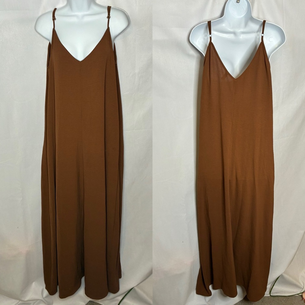 Bluesteel Brazil Brown Maxi Dress size Medium